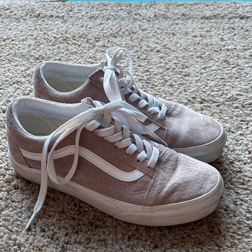 Vans ‘Old Skool’ suede Sneakers in ‘shadow grey’ size 7